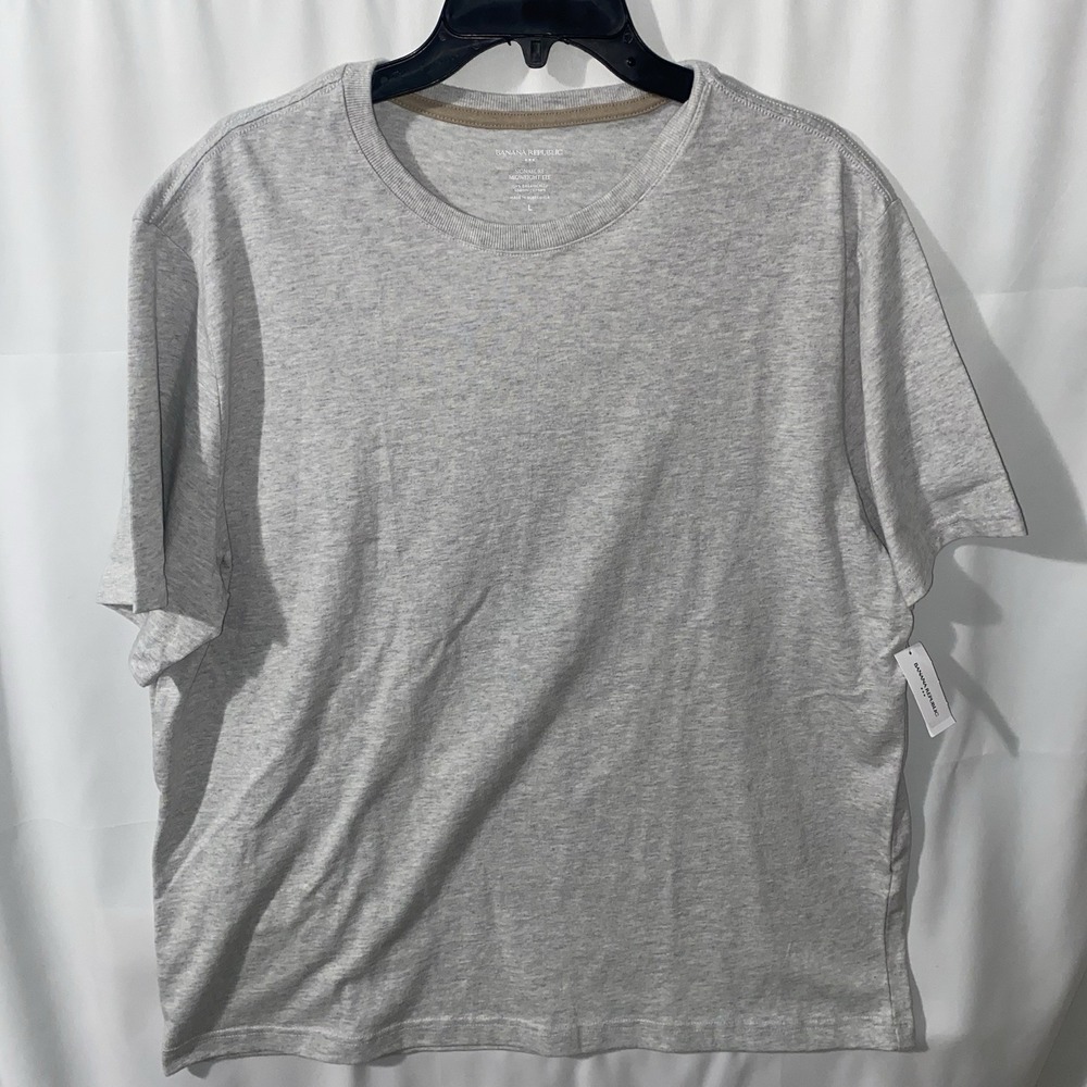 NWT Banana Republic Signature Midweight Tee Men's‎ Large T Shirt Organic Cotton